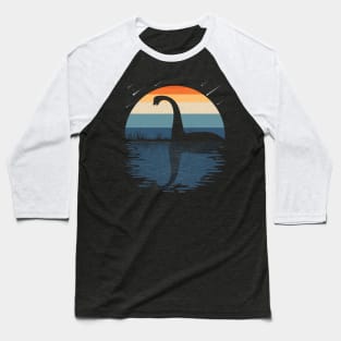 Nessie Retro Sunset Baseball T-Shirt